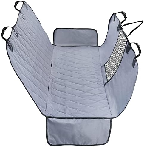 Front Dog Seat Cover, No-skirt Design Protectors for Bucket Seats, Quilted 600 Denier Oxford with Anti-slip Backing for Most Cars, SUVs & MPVs, Black