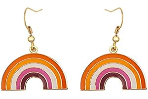 Gay and Lesbian Love Rainbow Dangle Earrings