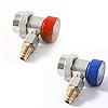 JNNJ 2PCS AC R134A Quick Connectors, R134A AC Car Air Conditioner Adaptor Couplers Quick Connectors High Low Pressure, Suitable for Mother Taste Connections on Most Refrigerant Distribution Hoses #1