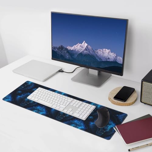 Tapis de souris de jeu avec bords cousus et base caoutchouc