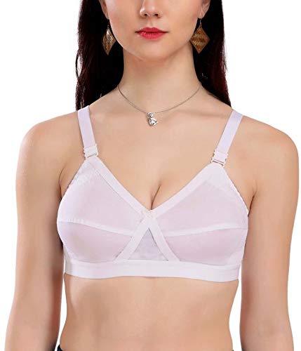 Image of Eve's Beauty Women's Cotton Padded Wire Free Seamless Bra
