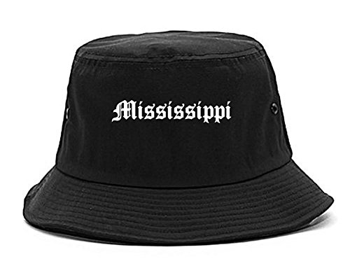 Kings Of NY MS Mississippi State Old English Bucket Hat Black
