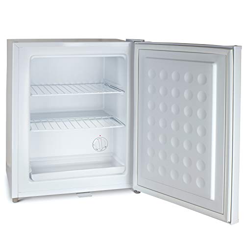 Foto von Stillstern Mini Gefrierschrank (42L) -18°C, Eiswürfelschale, Schloss, Türanschlag wechselbar, 4-Sterne Tiefkühlschrank für Camping/Büro Gefriertruhe Klein Gefrierschrank Klein Tiefkühltruhe