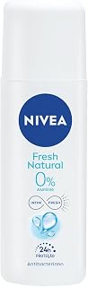 NIVEA Desodorante Antitranspirante Spray Fresh Natural 90ml - Proteção 24h, sensação de refrescância prolongada, sem alumínio, corantes e conservantes