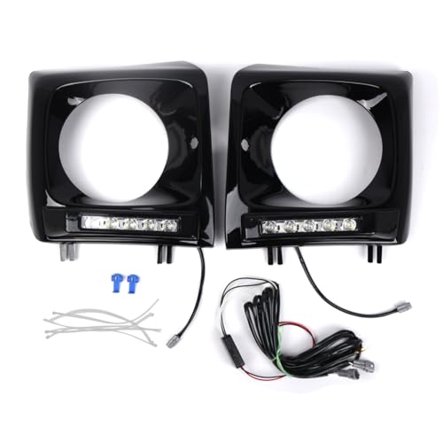 GZYF Fog Lamp Daytime Running Light Glossy Black ABS For Mercedes Benz G-Class W463 G63 G65 G500 G550 G55 90-2018 1 Pair