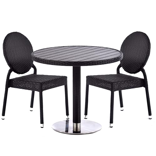 BrackenStyle Molby Rattan Effect Dining Set