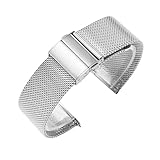 Cinturino for Orologio in Maglia di Acciaio Inossidabile 20mm22mm Cinturino Universale a sgancio rapido(A,20mm)