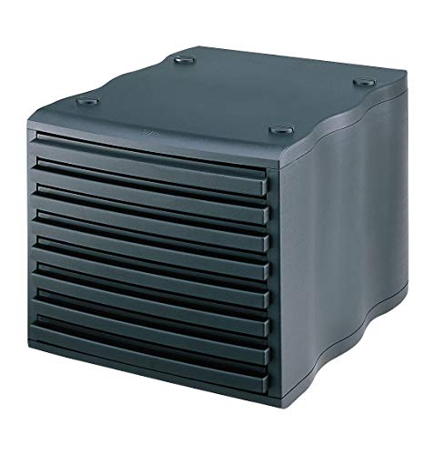 Preisvergleich Produktbild styro® wave Boxen-System, schwarz / schwarz, 8 Schübe