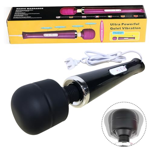 Power Massager Vibrating Big Tool Electric Massage Sports for Women, Hand Held Deep Tissue Muscle Massager, Personal Massage Device (Black Color)
