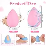 40Pcs Mini Makeup Sponge Multi Colored Beauty Sponges Blender Professional Blender Sponges Super Soft Facial Makeup Tools for Foundation, Powder, Liquid