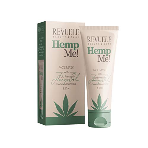 Revuele, Hemp Me Bio 100 prozent Reine Natürliche Gesichtsmaske mit Kaltgepresstem Hanf Süßes Mandelöl Zink Entfernt Tote Hautzellen, One, 80 milliliter Cover
