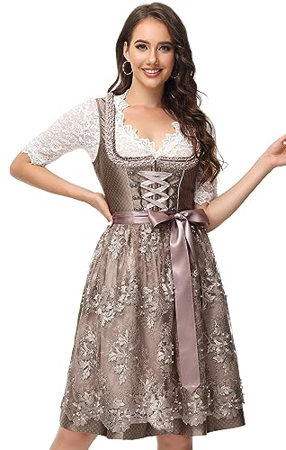 Women\'s German Dirndl Dress Bavarian Oktoberfest Halloween Carnival Costumes