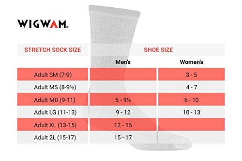 Wigwam Diabetic Sport Crew F1363 Sock, Black - Medium #TOP3