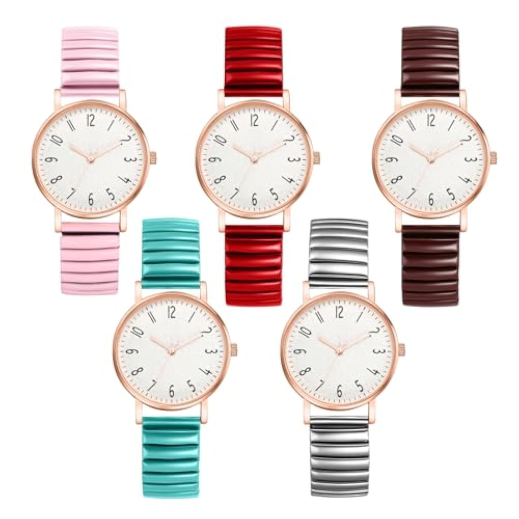 Women's Colorful Stretch Band Analog Quartz Watch