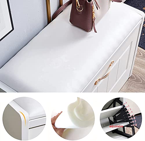 Banc à chaussures avec étagère cachée pour libérer l'espace de votre entrée - 5