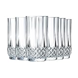 Cristal D'Arques Paris - Juego de 6 vasos altos de 28 cl de Kwarx, fabricados en Francia