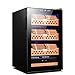 Cave à cigares domestique armoire à vin Thermostat intelligent cave à cigares verticale réfrigérateur à cigares armoire à thé peut contenir 400 cigares ( Color : Black , Size : 45*52.5*72.5cm )