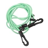 GLEAVI Correa Ajustable para Pala de Kayak 2 Unidades Cuerda Elástica de Alta Resistencia Verde para Canoa y Pesca Correa de Seguridad Anticaída para Deportes al Aire Libre