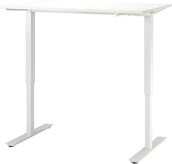 Amazon | TROTTEN トロッテン デスク 昇降式 - ホワイト 120x70 cm