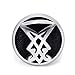 ELFASIO Stainless Steel Rings for Men Sigil of Lucifer Seal of Satan Baphomet Jewelry Size 7