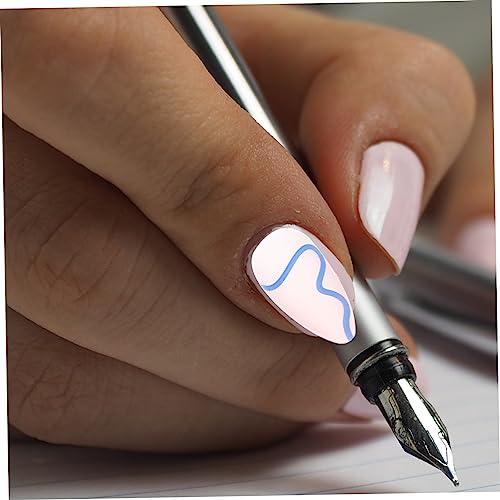 FRCOLOR 24 Pçs Conjunto De Unhas Postiças De Halloween Unhas Postiças Foscas Destacáveis ​​Unhas Azu