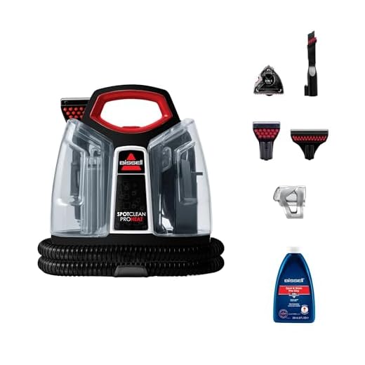 Bissell Portable Wet & Dry Vacuum Cleaner|Heatwave Technology removes Curry & Tough Stains|Deep Cleans Carpet, Sofa, Curtains, Mattress, Refreshes Garments|2 Yrs Warranty|Cleaning Formula incl