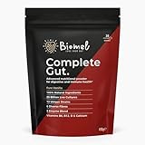 Biomel Complete Gut - Pure Vanilla - Advanced Gut Health - 450g/30 Servings - Vegan Friendly - Gluten Free - Delicious & Effective