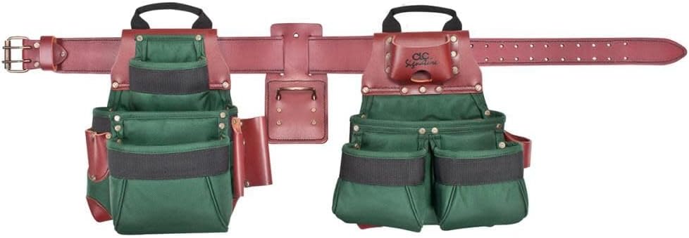 CLC Custom Leathercraft 54531X Signature Elite Ballistic Nylon Combo System, 17 Pocket, XL, 40"-52" Waist Size