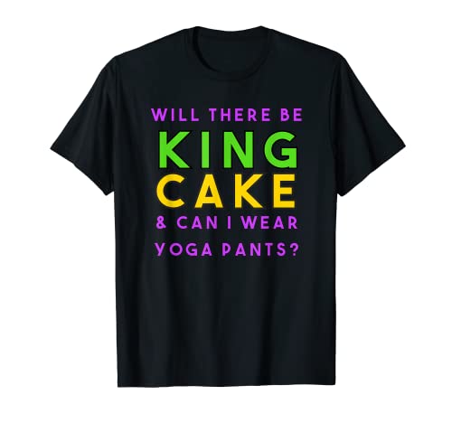 Will There Be King Cake And Can I Wear Pantalones de Yoga Mardi Gras Camiseta