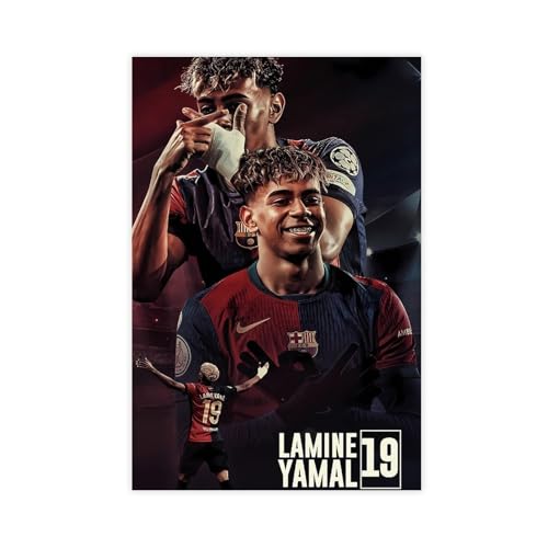 ZCXH Lamine Poster Yamal (2) Canvas Poster Wall Art Decor Print Picture Paintings for Living Room Bedroom Decoration Unframe-style 8 L X 12 W