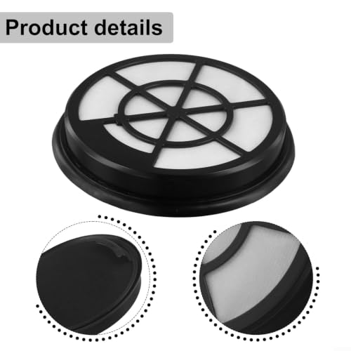 Filtre à poussière de rechange lavable pour aspirateur cylindrique Russell Hobbs RHCV1611 Compact XS, réutilisable pour filtre à air de style HEPA, protecteur de moteur noir et blanc – vue 5