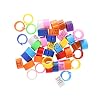 POPETPOP 100PCS Pigeons Foot Rings – Birds Foot Rings Durable Lightweight Birds Opening Foot Rings Number Cuff Rings…