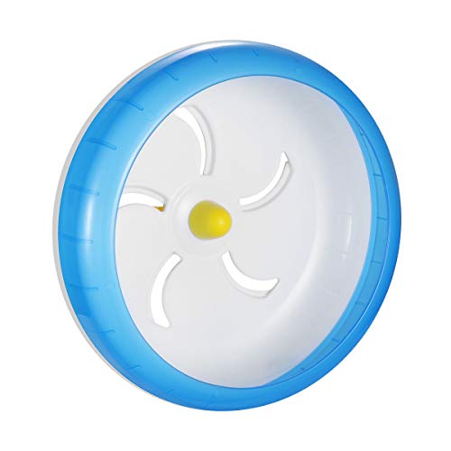 POPETPOP Silent Hamster Wheel-Pets Running Sports Exercise Wheel Jogging Wheel Hamster Rat Gerbil Silent Spinner(Blue)