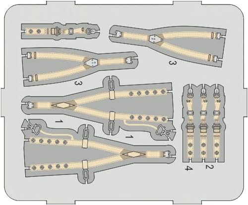 Ceintures de sécurité Fulmar MK.I 1/48 photodécoupe EDUARD FE1410 Steel