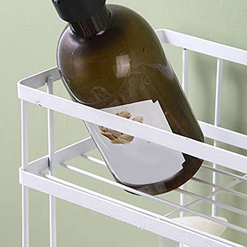 RASTKY Estante De Almacenamiento sobre El Inodoro - Estante para Inodoro Engrosamiento Instalación De Clavos De Gran Capacidad Hierro sobre El Baño del - Rejilla para El Baño sobre El (Blanco de una - imagen 9