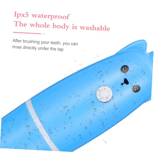 Beaupretty Elektrische Zahnbürste für Kinderzahnreinigungszahnbürste Borsten Zahnbürste Kieselgel Blau – Bild 3