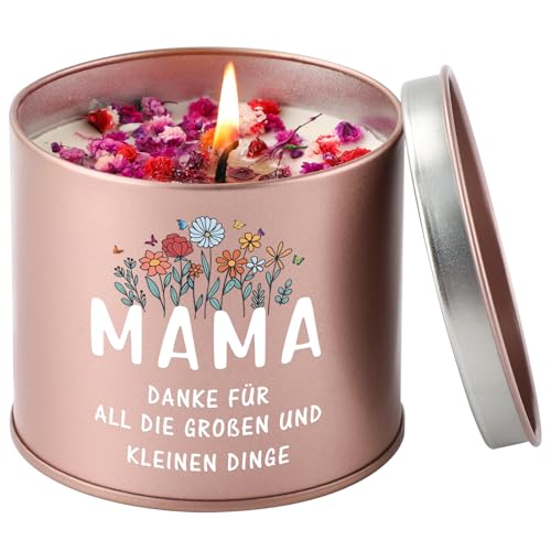 PRSTENLY Geschenke für Mama, Mama Geburtstagsgeschenke von Tochter Sohn, 9oz Lavendel Duftkerze Geschenke für Mamas, Muttertag Ruhestand Dankeschön Geschenk für Mamas
