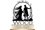 Medieval Renaissance Wedding Cake Topper Personalized With Date