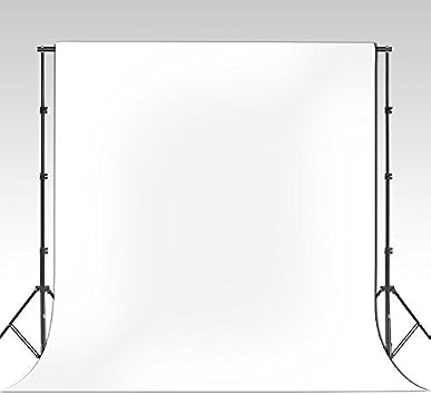 ePhotoInc 10 &times; 16 قدمًا أبيض تصوير فيديو موسلين خلفية 100٪ قطن استوديو صور خلفية 1016 واط