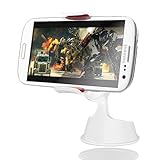 ExoGear ExoMount 2 Universal Windshield Dashboard Car Mount Cradle Holder for iPhone 5 4S 4 3GS Samsung Galaxy S3 S2 Epic Touch 4G HTC OneX EVO 4G Rhyme DROID RAZR BIONIC INCREDIBLE 2 CHARGE Google Nexus BlackBerry Torch LG Revolution GPS Compact Size 360 Degree Rotable - White
