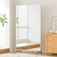 ダンスミラー 割れない鏡 幅100cmｘ160cm キャスター付き　シルバー Amazon.co.jp: johnlife 鏡 全身 折り畳み 割れない鏡 軽量