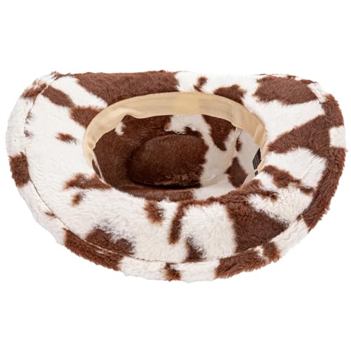 Sombrero vaquero para mujer estilo oeste estampado vaca miniatura 6