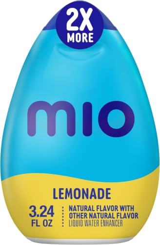 Image of mio Lemonade Naturally Flavored with other natural flavor Liquid Water Enhancer, 3.24 fl oz Bottle (Pack of 5)