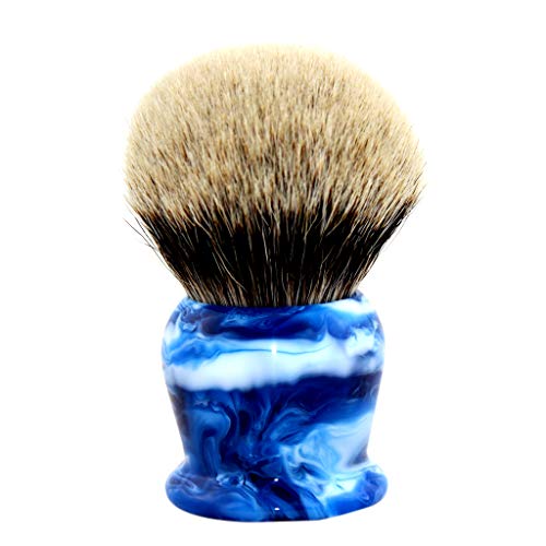 40Mm Silvertip Badger Hair Shaving Brush W/Blue Camouflage Handle By Frank Shaving #TOP5