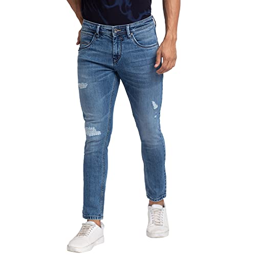 Image of Spykar Men's Mid Rise Regular Fit Jeans