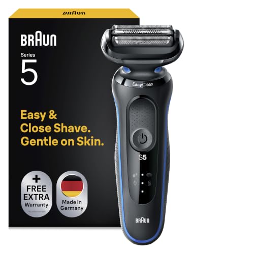 Braun Serie 5 Rasoio Elettrico Barba, 51-B1000s Blu