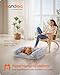 Feandrea FluffyHug Hundebett, Hundekissen Größe M, Hundematte für Miniaturhunde, kleine Hunde, Hundesofa Noppenschaumstoff, Bezug abnehmbar und waschbar, 76 x 58 x 16 cm, Ombré-Grau PGW231G01V1
