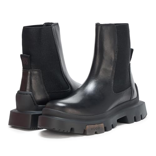 HUGO Women's Fabyan Slip on Chelsea Bootie Boot3