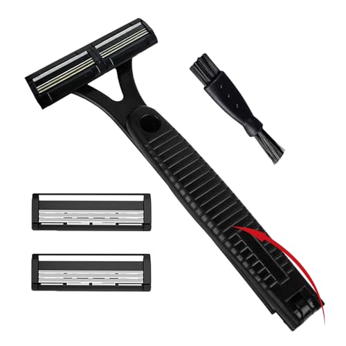 Eastuy Rasatore per la Schiena per Uomini, Rasoio per Peli della Schiena, Accessorio Ergonomico di Precisione con Griglia Protettiva per Uso Bagnato e Asciutto Adatto a Pelle Sensibile per Cura