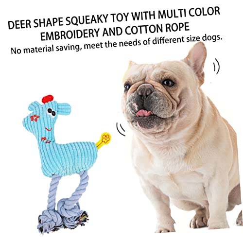 Jouet peluche squeaky pour chiens à mastiquer résistant faon